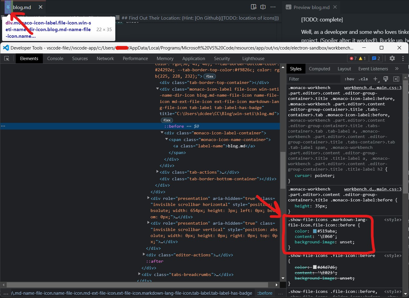 VSCode devtools