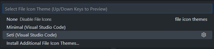 VSCode file icon themes