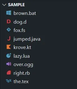 VSCode file icons